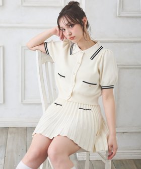 【イング/INGNI】のINGNI/12G衿付ニットCD+ニットミニSK/SET 人気、トレンドファッション・服の通販 founy(ファニー) ファッション Fashion レディースファッション WOMEN トップス・カットソー Tops/Tshirt ニット Knit Tops インナー Inner カーディガン Cardigan コンパクト Compact スリーブ Sleeve セットアップ Set Up デニム Denim トレンド Trend バランス Balance フロント Front プリーツ Pleats ポケット Pocket おすすめ Recommend エレガント 上品 Elegant |ID:prp329100004560377