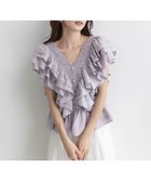 【ランダ/RANDA】のボリュームラッフルブラウス 人気、トレンドファッション・服の通販 founy(ファニー) ファッション Fashion レディースファッション WOMEN トップス・カットソー Tops/Tshirt シャツ/ブラウス Shirts/Blouses シンプル Simple デニム Denim パール Pearl フェミニン Feminine フリル Frills ロマンティック Romantic ワイド Wide 切替 Switching thumbnail PURPLE|ID: prp329100004560378 ipo3291000000032325503