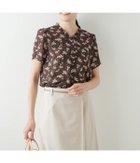 【ニューヨーカー/NEWYORKER】のブロッサムプリント Vネックフリルブラウス ワイン|ID: prp329100004560381 ipo3291000000032243017