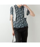 【ニューヨーカー/NEWYORKER】のブロッサムプリント Vネックフリルブラウス ブルー|ID: prp329100004560381 ipo3291000000032243018