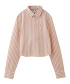 【エックスガール/X-girl】のBUTTERFLY STRIPE L/S SHIRT X-girl 人気、トレンドファッション・服の通販 founy(ファニー) ファッション Fashion レディースファッション WOMEN トップス・カットソー Tops/Tshirt シャツ/ブラウス Shirts/Blouses おすすめ Recommend コンパクト Compact ストライプ Stripe バタフライ Butterfly ミニスカート Mini Skirt ワンポイント One Point 夏 Summer 春 Spring S/S・春夏 Ss・Spring/Summer 長袖 Long Sleeve thumbnail PINK|ID: prp329100004560385 ipo3291000000032243036