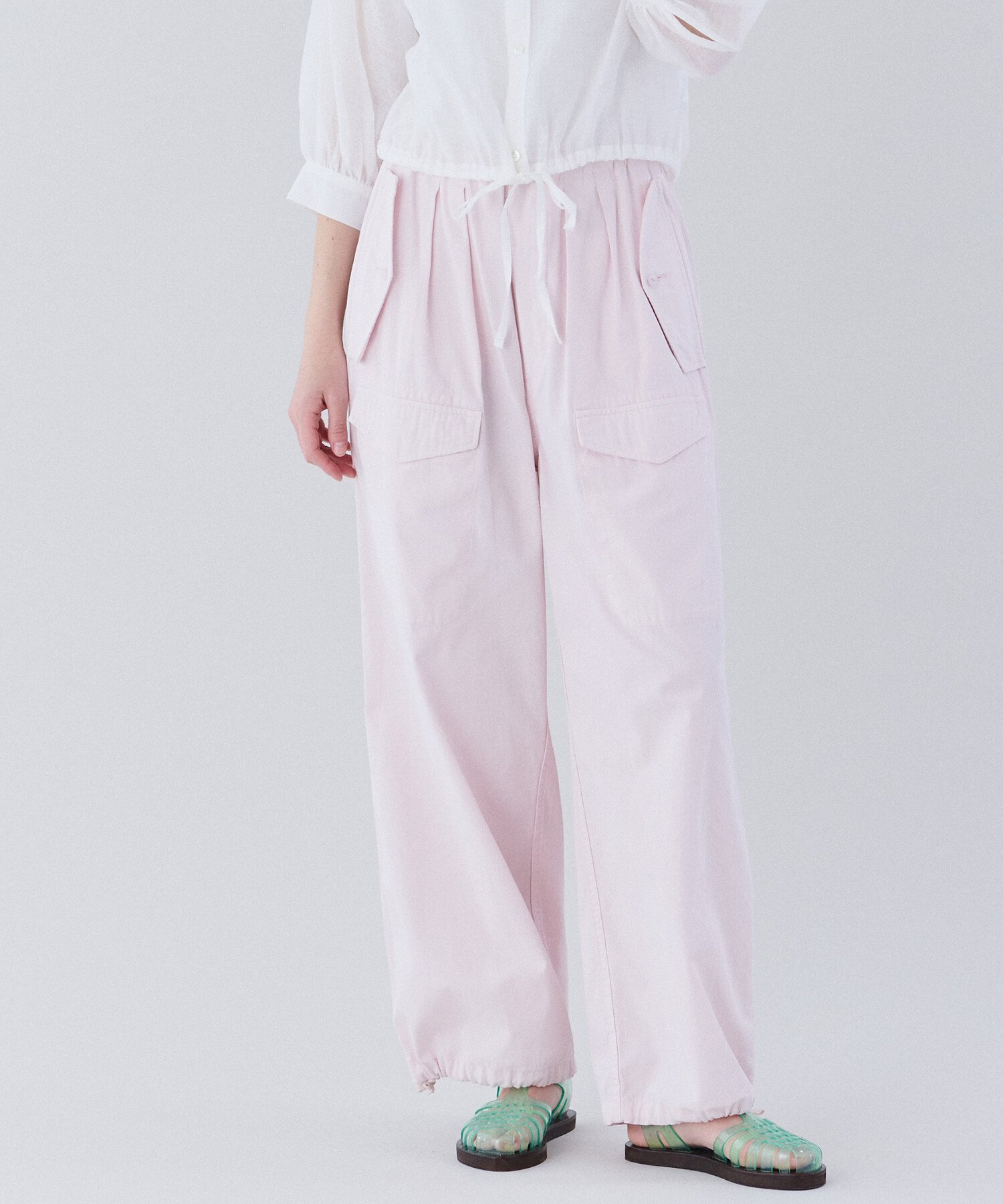 【ビショップ/Bshop】のワイドカーゴパンツ WOMEN インテリア・キッズ・メンズ・レディースファッション・服の通販 founy(ファニー) 　ファッション　Fashion　レディースファッション　Fashion for Women　パンツ　Pants & Trousers　カーゴパンツ　Cargo Pants, Utility Pants　テクスチャー　Texture, Textured Fabric　ドローコード　Drawcord, Drawstring Cord　ワイド　Wide, Wide Fit　エレガント 上品　Elegant　PINK|ID: prp329100004560388 ipo3291000000033201637