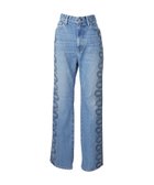【ヒステリックグラマー/HYSTERIC GLAMOUR】のSNAKE LOOP柄デニムフレアパンツ 人気、トレンドファッション・服の通販 founy(ファニー) ファッション Fashion レディースファッション Fashion for Women パンツ Pants & Trousers ストレッチ Stretch, Stretchy Fabric フレア Flare, Flared プリント Print, Printed Pattern thumbnail Lインディゴ|ID: prp329100004560396 ipo3291000000032975480