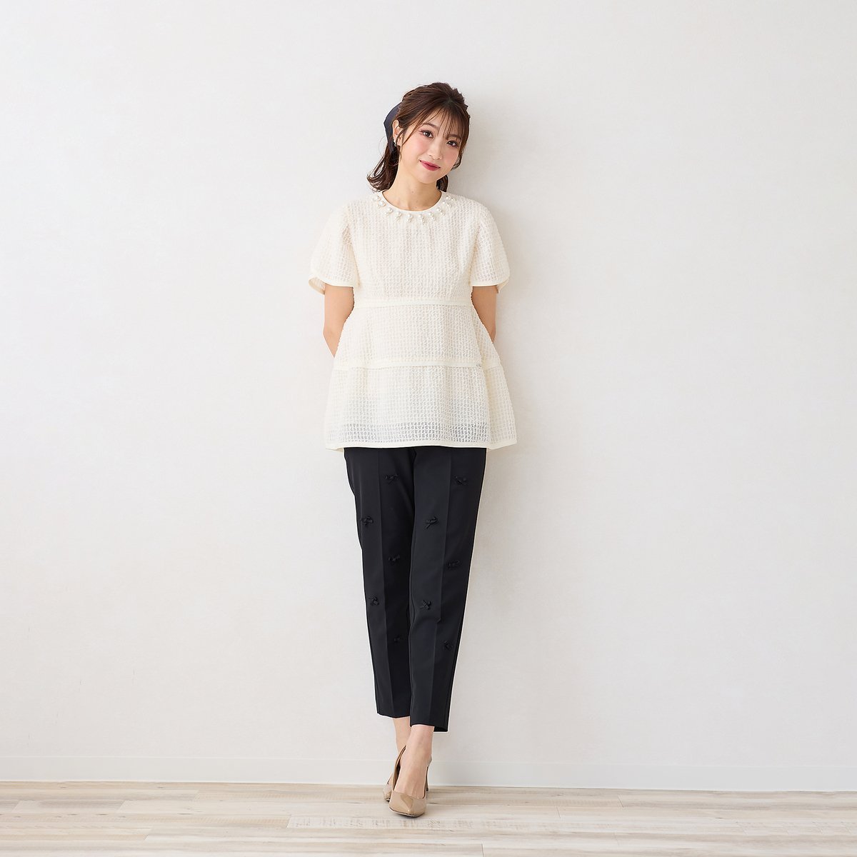 【ローズティアラ/Rose Tiara】の【追加】Rose Tiara with M-StyleLuxe / パンツ 人気、トレンドファッション・服の通販 founy(ファニー) 　ファッション　Fashion　レディースファッション　WOMEN　パンツ　Pants　カットソー　Cut And Sew　センター　Center　チュニック　Tunic　フロント　Front　ポケット　Pocket　リボン　Ribbon　 other-1|ID: prp329100004560435 ipo3291000000032243402
