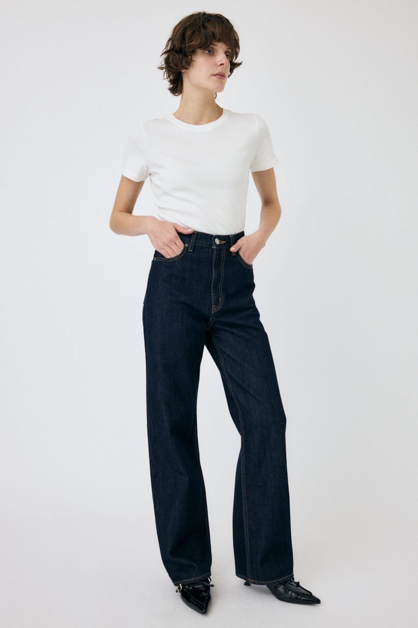 【マウジー/moussy】のHW 90S STRAIGHT インテリア・キッズ・メンズ・レディースファッション・服の通販 founy(ファニー) 　ファッション　Fashion　レディースファッション　WOMEN　クラッシュ　Crash　コンパクト　Compact　ストレート　Straight　ダメージ　Damage　チェーン　Chain　デニム　Denim　ネックレス　Necklace　おすすめ　Recommend　エレガント 上品　Elegant　One Wash1|ID: prp329100004560443 ipo3291000000032362535