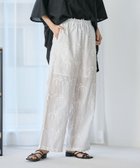 【コーエン/COEN】の3Dフラワー刺繍 イージーワイドパンツ OFF WHITE|ID: prp329100004560471 ipo3291000000032462010