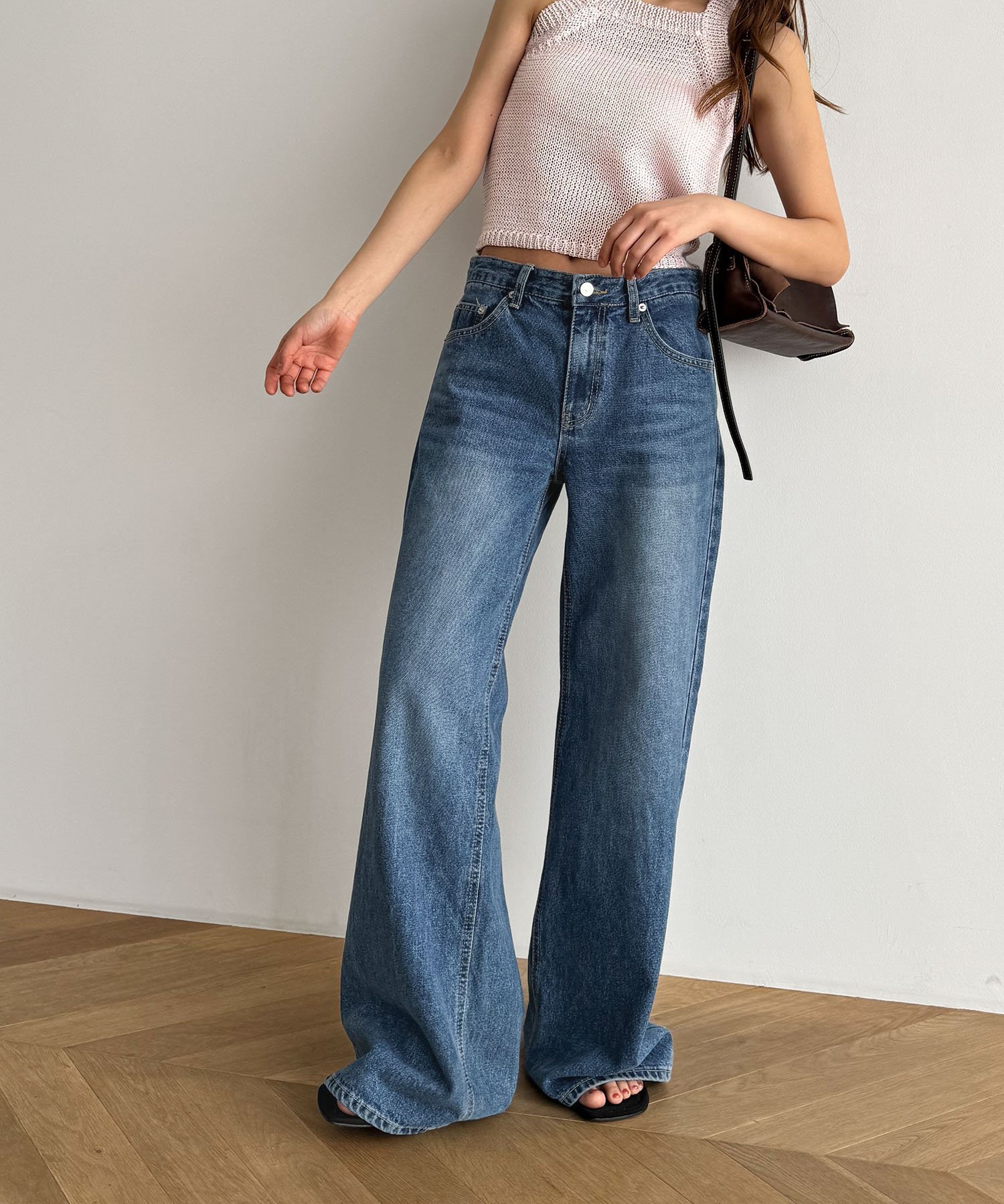 【キャナルジーン/CANAL JEAN】のEl mar(エルマール) ローウエストデニムパンツ インテリア・キッズ・メンズ・レディースファッション・服の通販 founy(ファニー) 　ファッション　Fashion　レディースファッション　WOMEN　パンツ　Pants　デニムパンツ　Denim Pants　おすすめ　Recommend　ストレート　Straight　ポケット　Pocket　ルーズ　Loose　ワイド　Wide　インディゴ|ID: prp329100004560472 ipo3291000000032243705