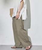 【ドゥ アルシーヴ/Doux archives】のドロストナイロンストレートパンツ KHAKI|ID:prp329100004560485
