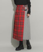 【ビームス ウイメン/BEAMS】の【6/12再値下げ】チェック 切り替え キルト スカート RED|ID: prp329100004560771 ipo3291000000032605396