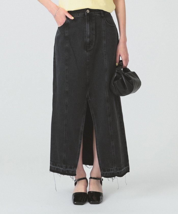 【ビームス ウイメン/BEAMS】の【6/12再値下げ】デニム カットオフ スリット スカート デニム インテリア・キッズ・メンズ・レディースファッション・服の通販 founy(ファニー) https://founy.com/ ファッション Fashion レディースファッション Ladies' Fashion Online スカート Skirt カットオフ Cut Off シンプル Simple ストレート Straight スリット Slit デニム Denim トレンド Trend フロント Front ロング Long |ID: prp329100004560784 ipo3291000000032622342