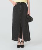 【ビームス ウイメン/BEAMS】の【6/12再値下げ】デニム カットオフ スリット スカート デニム BLACK|ID: prp329100004560784 ipo3291000000032622345