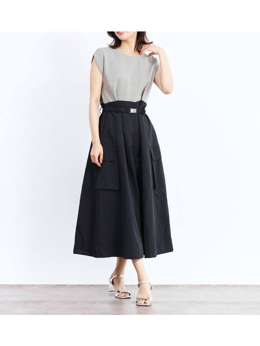 【ヴァン/Vin】のカットソードッキングワンピース インテリア・キッズ・メンズ・レディースファッション・服の通販 founy(ファニー) 　ファッション　Fashion　レディースファッション　Fashion for Women　ワンピース　Dresses　カットソー　Cut and Sewn Top　シンプル　Simple, Minimal　スリーブ　Sleeve, Long Sleeve / Short Sleeve　ドッキング　Docking, Mixed Material　フレンチ　French, French Style　夏　Summer　ブラック|ID: prp329100004560841 ipo3291000000032666169
