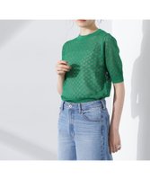 【ナノ ユニバース/nano universe】のレース柄クルーネック半袖ニット 人気、トレンドファッション・服の通販 founy(ファニー) ファッション Fashion レディースファッション WOMEN トップス・カットソー Tops/Tshirt ニット Knit Tops インナー Inner ウォッシャブル Washable キャミ Cami キャミソール Camisole クラシカル Classical コンパクト Compact 切替 Switching サマー Summer シアー Sheer シンプル Simple タンク Tank デニム Denim バランス Balance フェミニン Feminine 半袖 Short Sleeve レース Race ワイド Wide おすすめ Recommend エレガント 上品 Elegant 2025年 2025 2025春夏・S/S Ss,Spring/Summer,2025 |ID:prp329100004560843