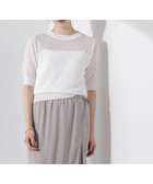 【ナノ ユニバース/nano universe】のレース柄クルーネック半袖ニット 人気、トレンドファッション・服の通販 founy(ファニー) ファッション Fashion レディースファッション WOMEN トップス・カットソー Tops/Tshirt ニット Knit Tops インナー Inner ウォッシャブル Washable キャミ Cami キャミソール Camisole クラシカル Classical コンパクト Compact 切替 Switching サマー Summer シアー Sheer シンプル Simple タンク Tank デニム Denim バランス Balance フェミニン Feminine 半袖 Short Sleeve レース Race ワイド Wide おすすめ Recommend エレガント 上品 Elegant 2025年 2025 2025春夏・S/S Ss,Spring/Summer,2025 thumbnail ホワイト|ID: prp329100004560843 ipo3291000000032247469