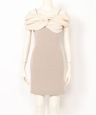【リップサービス/LIP SERVICE】のLIP SERVICE/ジュエルチェーンリボンオフショルニットワンピ 人気、トレンドファッション・服の通販 founy(ファニー) ファッション Fashion レディースファッション WOMEN ワンピース Dress ニットワンピース Knit Dresses おすすめ Recommend ガーリー Girly ギャザー Gather サンダル Sandals ジュエル Jewel チェーン Chain ツイスト Twist リボン Ribbon 夏 Summer thumbnail ベージュ|ID: prp329100004560899 ipo3291000000032247784