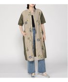 【スーパーハッカ/SUPER HAKKA】のツインフラワージャカード+コットンローンワンピース(前開き) 人気、トレンドファッション・服の通販 founy(ファニー) ファッション Fashion レディースファッション WOMEN ワンピース Dress ポケット Pocket モチーフ Motif ロング Long エレガント 上品 Elegant 無地 Plain Color 羽織 Haori thumbnail ベージュ|ID: prp329100004560915 ipo3291000000032247852