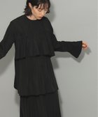 【ビームス ウイメン/BEAMS】のプリーツ ティアード ワンピース 結婚式 2次会 謝恩会 卒業式 オケージョン きれいめ 体型カバー BLACK|ID: prp329100004560973 ipo3291000000032248210
