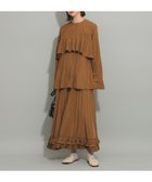 【ビームス ウイメン/BEAMS】のプリーツ ティアード ワンピース 結婚式 2次会 謝恩会 卒業式 オケージョン きれいめ 体型カバー BROWN|ID: prp329100004560973 ipo3291000000032248211