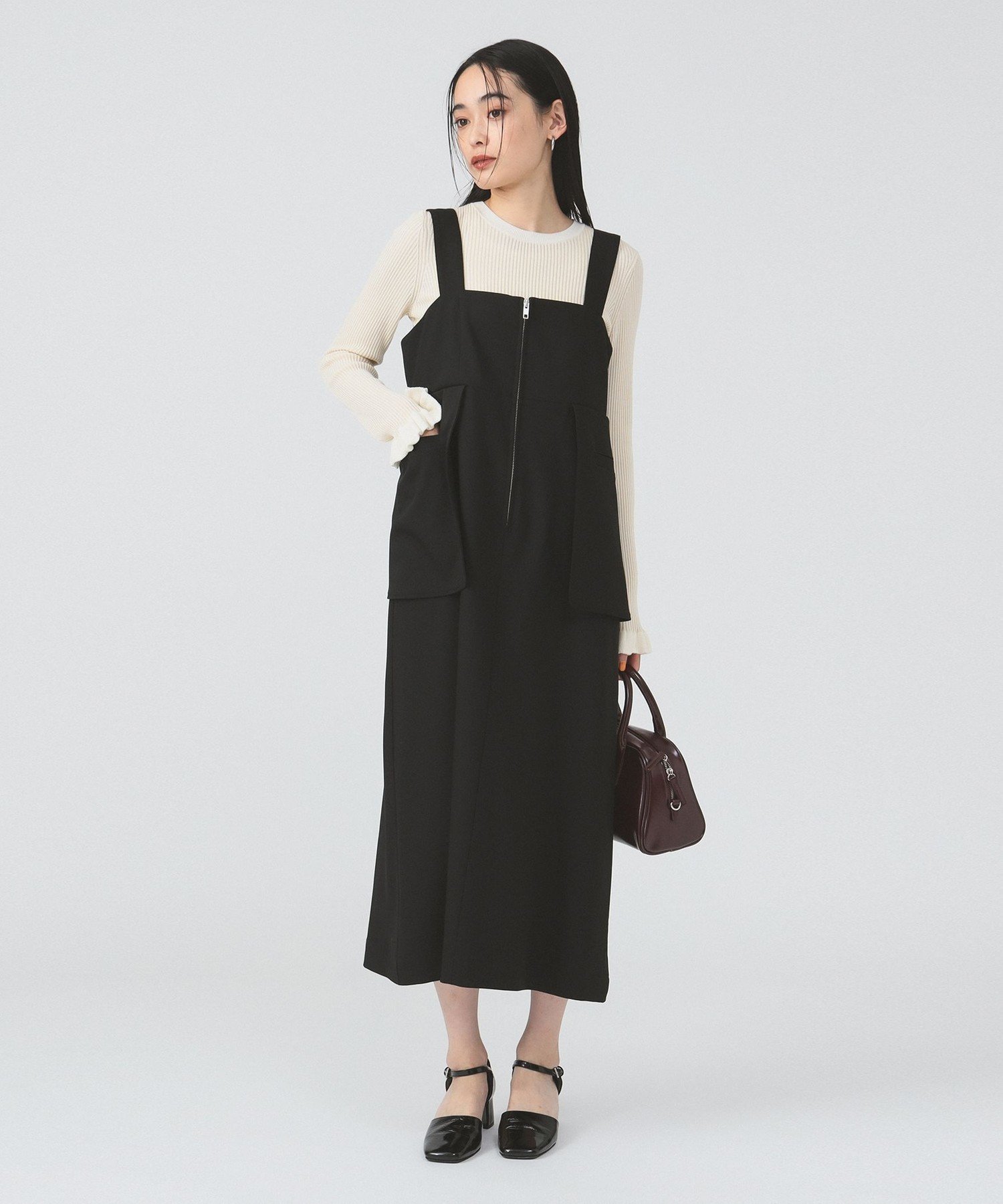 【ビームス ウイメン/BEAMS】のアウト ポケット サロペ ワンピース インテリア・キッズ・メンズ・レディースファッション・服の通販 founy(ファニー) 　ファッション　Fashion　レディースファッション　WOMEN　ワンピース　Dress　インナー　Inner　サロペ　Salope　シンプル　Simple　ストレッチ　Stretch　タンク　Tank　ポケット　Pocket　BLACK|ID: prp329100004560979 ipo3291000000032248243