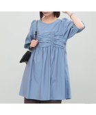 【ビームス ウイメン/BEAMS】のタフタ ギャザー ヨーク ミニ ワンピース BLUE|ID: prp329100004560981 ipo3291000000032248256