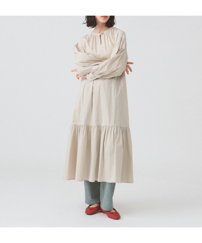 【ビームス ウイメン/BEAMS】の【6/12再値下げ】ストライプ ギャザー キリカエ ワンピース インテリア・キッズ・メンズ・レディースファッション・服の通販 founy(ファニー) https://founy.com/ ファッション Fashion レディースファッション Ladies' Fashion Online ワンピース Dress おすすめ Recommend エアリー Airy ギャザー Gather ストライプ Stripe リラックス Relax 夏 Summer 春 Spring S/S・春夏 Ss・Spring/Summer |ID: prp329100004560984 ipo3291000000032680137
