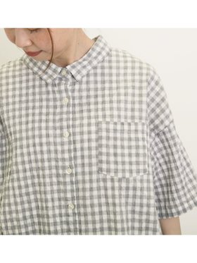 【サマンサモスモス/Samansa Mos2】のぽこぽこギンガムチェックシャツ 人気、トレンドファッション・服の通販 founy(ファニー) ファッション Fashion レディースファッション WOMEN トップス・カットソー Tops/Tshirt シャツ/ブラウス Shirts/Blouses ギンガム Gingham チェック Check リラックス Relax |ID:prp329100004560992