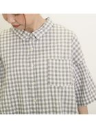 【サマンサモスモス/Samansa Mos2】のぽこぽこギンガムチェックシャツ 人気、トレンドファッション・服の通販 founy(ファニー) ファッション Fashion レディースファッション WOMEN トップス・カットソー Tops/Tshirt シャツ/ブラウス Shirts/Blouses ギンガム Gingham チェック Check リラックス Relax thumbnail グレー|ID: prp329100004560992 ipo3291000000032346834