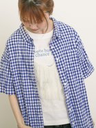 【サマンサモスモス/Samansa Mos2】のぽこぽこギンガムチェックシャツ 人気、トレンドファッション・服の通販 founy(ファニー) ファッション Fashion レディースファッション WOMEN トップス・カットソー Tops/Tshirt シャツ/ブラウス Shirts/Blouses ギンガム Gingham チェック Check リラックス Relax thumbnail ブルー|ID: prp329100004560992 ipo3291000000032346836