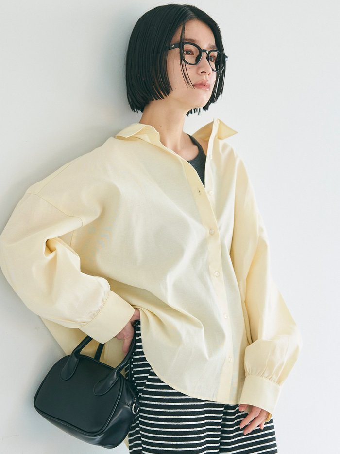 【コカ/COCA】のオックスドルマンボリュームスリーブシャツ インテリア・キッズ・メンズ・レディースファッション・服の通販 founy(ファニー) https://founy.com/ ファッション Fashion レディースファッション Fashion for Women トップス・カットソー Cut & Sew Tops シャツ・ブラウス・オフィスカジュアル Elegant Blouses & Button-Ups ボリューム袖・フリルスリーブブラウス Voluminous & Ruffle Sleeves / Puffy Sleeve Tops インナー Innerwear シンプル Simple, Minimal ストレート Straight, Straight Cut スラックス Slacks, Dress Pants タンク Tank Top, Sleeveless Top 定番 Standard, Basic Item ボーダー Border, Stripe ポケット Pocket, Pocket Detail 羽織 Haori, Light Jacket ロング Long, Long-Length |ID: prp329100004561011 ipo3291000000033549001