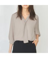 【ガール/GIRL】のVネックボウタイ風シフォン七分袖ビジネスブラウス【洗える】 人気、トレンドファッション・服の通販 founy(ファニー) ファッション Fashion レディースファッション WOMEN トップス・カットソー Tops/Tshirt シャツ/ブラウス Shirts/Blouses Vネック V-Neck インナー Inner 洗える Washable カーディガン Cardigan シフォン Chiffon シンプル Simple ジャケット Jacket デコルテ Decolletage 人気 Popularity ハーフ Half フェイク Fake フォーマル Formal 再入荷 Restock/Back In Stock/Re Arrival おすすめ Recommend セレモニー Ceremony 入学式 Entrance Ceremony 卒業式 Graduation Ceremony ビジネス 仕事 通勤 Business 結婚式 Wedding Ceremony 二次会 Wedding Party |ID:prp329100004561034