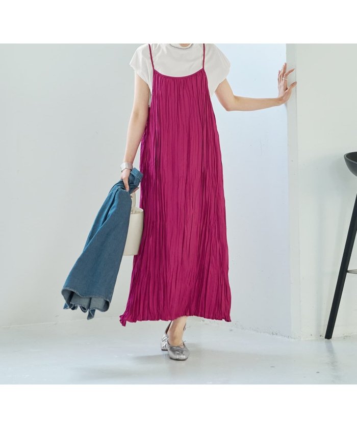 【スタイルデリ/STYLE DELI】のランダムプリーツロングキャミワンピース インテリア・キッズ・メンズ・レディースファッション・服の通販 founy(ファニー) https://founy.com/ ファッション Fashion レディースファッション Fashion for Women ワンピース Dresses キャミソールワンピース Camisole Dresses インナー Innerwear 秋 Autumn キャミ Camisole, Cami Top 今季 This Season, Current Season ジャケット Jacket, Outerwear 長袖 Long Sleeve, Full Sleeve プリーツ Pleats, Pleated ペチコート Petticoat, Underskirt リゾート Resort, Vacation Style 夏 Summer エレガント 上品 Elegant ビジネス 仕事 通勤 Business / Work / Commuting |ID: prp329100004561103 ipo3291000000032708946