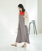 【スタイルデリ/STYLE DELI】のランダムプリーツロングキャミワンピース モカグレー|ID: prp329100004561103 ipo3291000000032708949