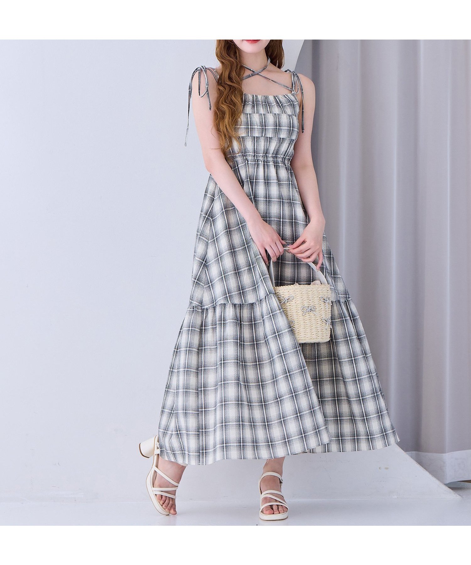 【ナイスクラップ/NICE CLAUP】のシャーリングキャミワンピ 人気、トレンドファッション・服の通販 founy(ファニー) 　ファッション　Fashion　レディースファッション　Fashion for Women　ワンピース　Dresses　キャミソールワンピース　Camisole Dresses　2025年　2025　2025春夏・S/S　Spring/Summer 2025 SS25　おすすめ　Recommended / Our Picks　とろみ　Fluid, Flowy Fabric　インナー　Innerwear　カーディガン　Cardigan, Knitwear　シャーリング　Shirring, Ruched　夏　Summer　 other-1|ID: prp329100004561118 ipo3291000000032763675