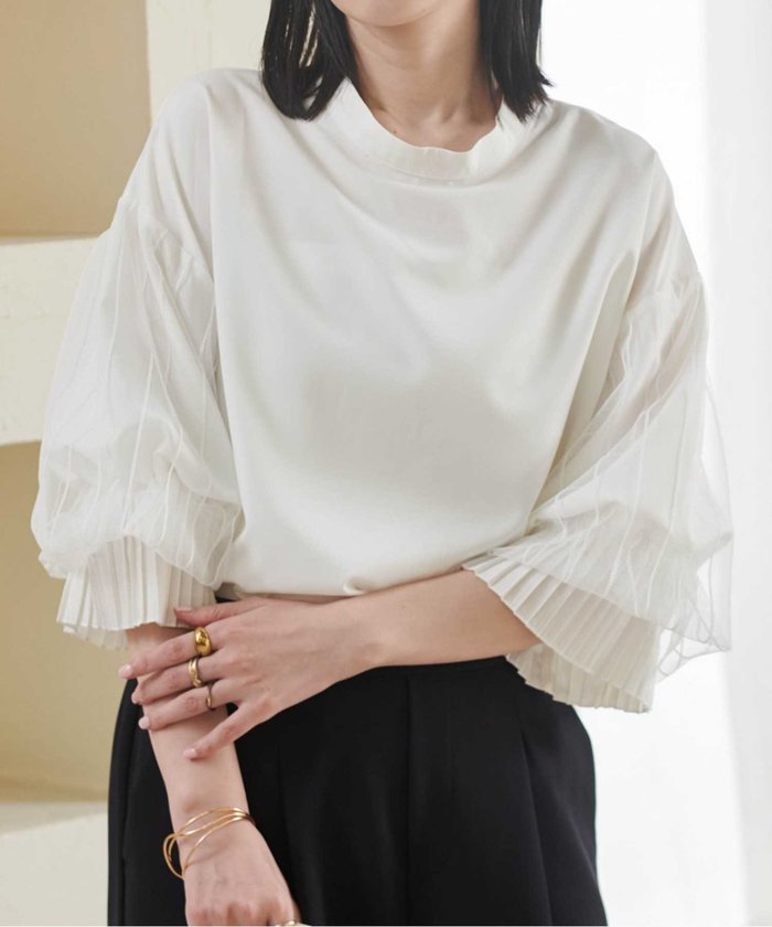 【ラナン/Ranan】のRanan/ボリュームフリル袖シアーブラウス インテリア・キッズ・メンズ・レディースファッション・服の通販 founy(ファニー) https://founy.com/ ファッション Fashion レディースファッション WOMEN トップス・カットソー Tops/Tshirt シャツ/ブラウス Shirts/Blouses ボリュームスリーブ / フリル袖 Volume Sleeve ショルダー Shoulder チュール Tulle ドロップ Drop フリル Frills プリーツ Pleats ポケット Pocket |ID: prp329100004561129 ipo3291000000032249098