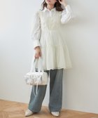 【マジェスティック レゴン/MAJESTIC LEGON】のシアーミニワンピ シャツワンピSET アイボリー|ID: prp329100004561133 ipo3291000000032249194