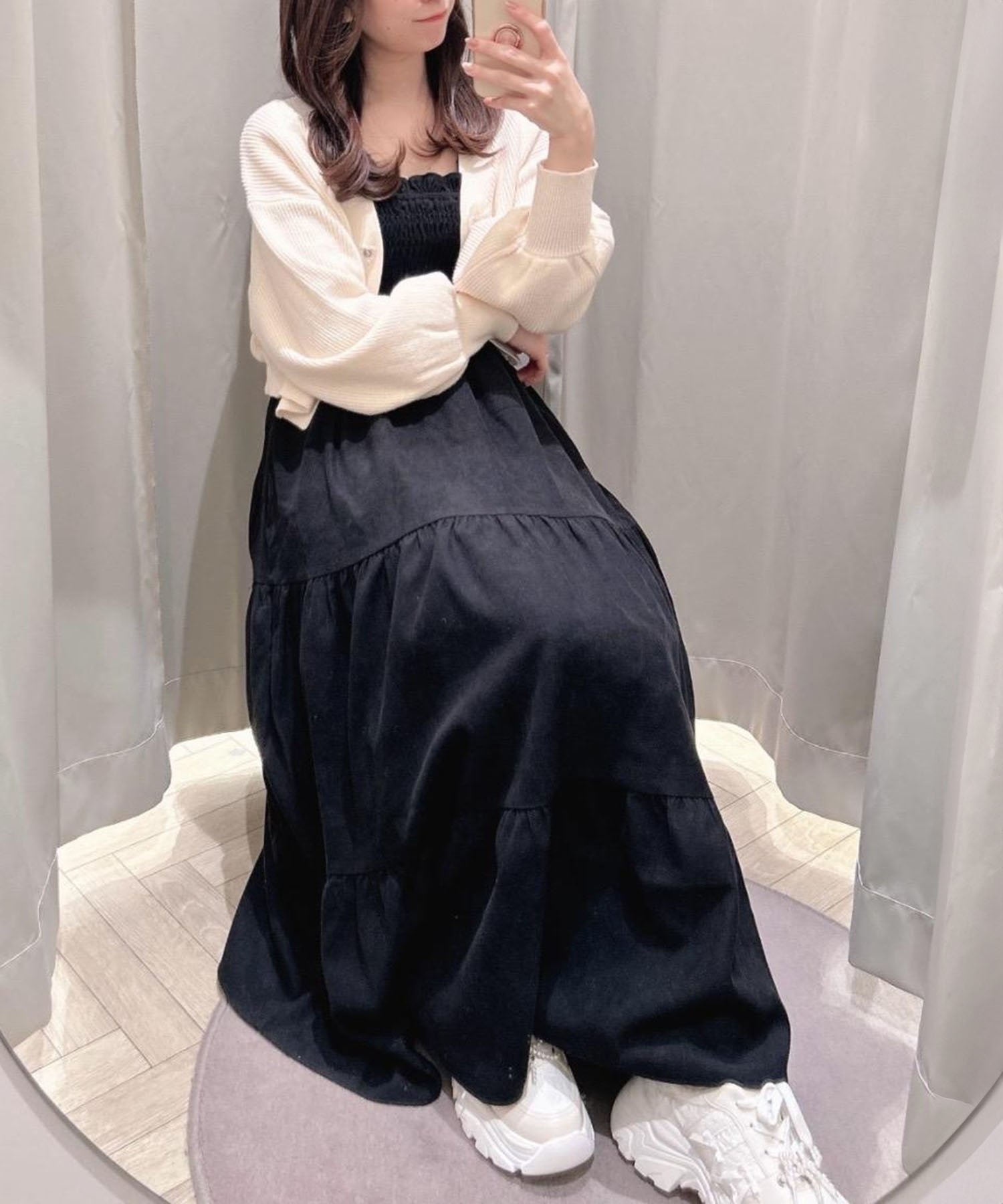 【マジェスティック レゴン/MAJESTIC LEGON】の2way肩リボンキャミワンピ インテリア・キッズ・メンズ・レディースファッション・服の通販 founy(ファニー) 　ファッション　Fashion　レディースファッション　WOMEN　ワンピース　Dress　キャミワンピース　No Sleeve Dresses　インナー　Inner　キャミワンピース　Cami Dress　シャーリング　Shirring　リボン　Ribbon　ブラック|ID: prp329100004561135 ipo3291000000032249251