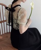 【ジュノア/JUNOAH】のMeiru バックリボントップス+フレアキャミワンピースset Aブラック|ID: prp329100004561169 ipo3291000000032249597