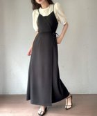 【ジュノア/JUNOAH】のカシュクールラップキャミワンピース ブラック|ID: prp329100004561174 ipo3291000000032249640