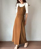 【ジュノア/JUNOAH】のカシュクールラップキャミワンピース ブラウン|ID: prp329100004561174 ipo3291000000032249643
