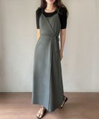 【ジュノア/JUNOAH】のカシュクールラップキャミワンピース グレー|ID: prp329100004561174 ipo3291000000032249646