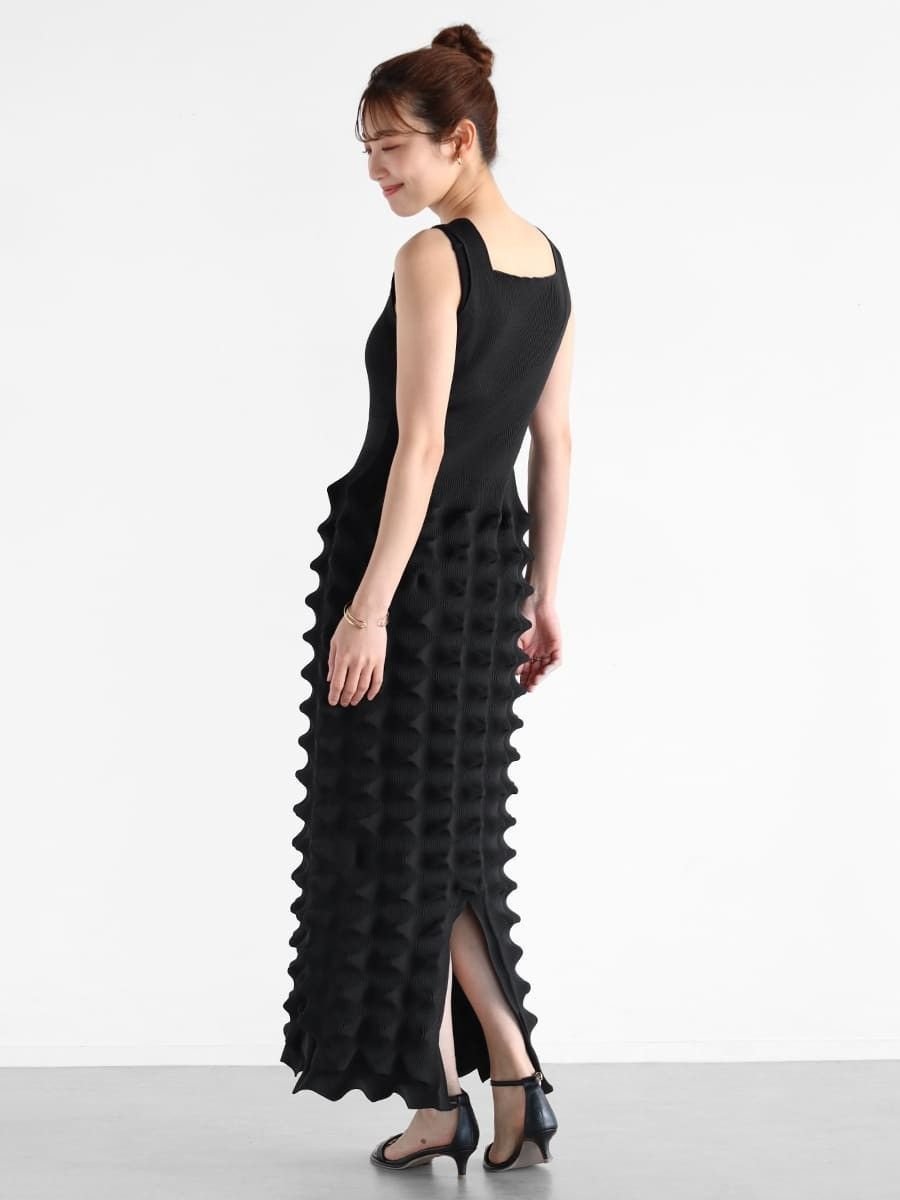 【ヴァン/Vin】の3Dニットワンピース 人気、トレンドファッション・服の通販 founy(ファニー) 　ファッション　Fashion　レディースファッション　WOMEN　ワンピース　Dress　ニットワンピース　Knit Dresses　スリット　Slit　 other-1|ID: prp329100004561181 ipo3291000000032249719