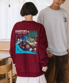 【フリークスストア/FREAK'S STORE】のColeman×matsui×FREAK S STORE 別注 コールマン matsui lake side camp バックプリント クルーネックスウェット ワインレッド|ID: prp329100004561182 ipo3291000000032249733