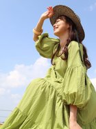 【ヴァン/Vin】のギンガムチェックティアードワンピース ライトグリーン|ID: prp329100004561188 ipo3291000000032249771
