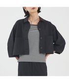 【カリテ/qualite】の【セットアップ対応】2WAYストレッチシャツブルゾン ブラック|ID: prp329100004561209 ipo3291000000032250046