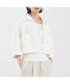 【カリテ/qualite】の【セットアップ対応】2WAYストレッチシャツブルゾン オフホワイト|ID: prp329100004561209 ipo3291000000032250048