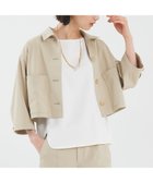 【カリテ/qualite】の【セットアップ対応】2WAYストレッチシャツブルゾン ベージュ|ID: prp329100004561209 ipo3291000000032250050