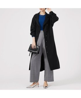 【カリテ/qualite】のフロントダブルベルテッドコート 人気、トレンドファッション・服の通販 founy(ファニー) ファッション Fashion レディースファッション WOMEN アウター Coat Outerwear コート Coats おすすめ Recommend |ID:prp329100004561228