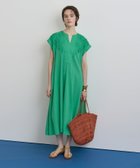【ハウス オブ ロータス/HOUSE OF LOTUS】のエンブロイダリーサッカーフレンチスリーブワンピース グリーン|ID: prp329100004561294 ipo3291000000032713965