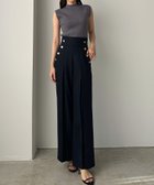 【ジュノア/JUNOAH】のLouere ハイウエストタックマリンセミワイドパンツ 人気、トレンドファッション・服の通販 founy(ファニー) ファッション Fashion レディースファッション WOMEN パンツ Pants thumbnail ネイビー|ID: prp329100004561296 ipo3291000000032338312