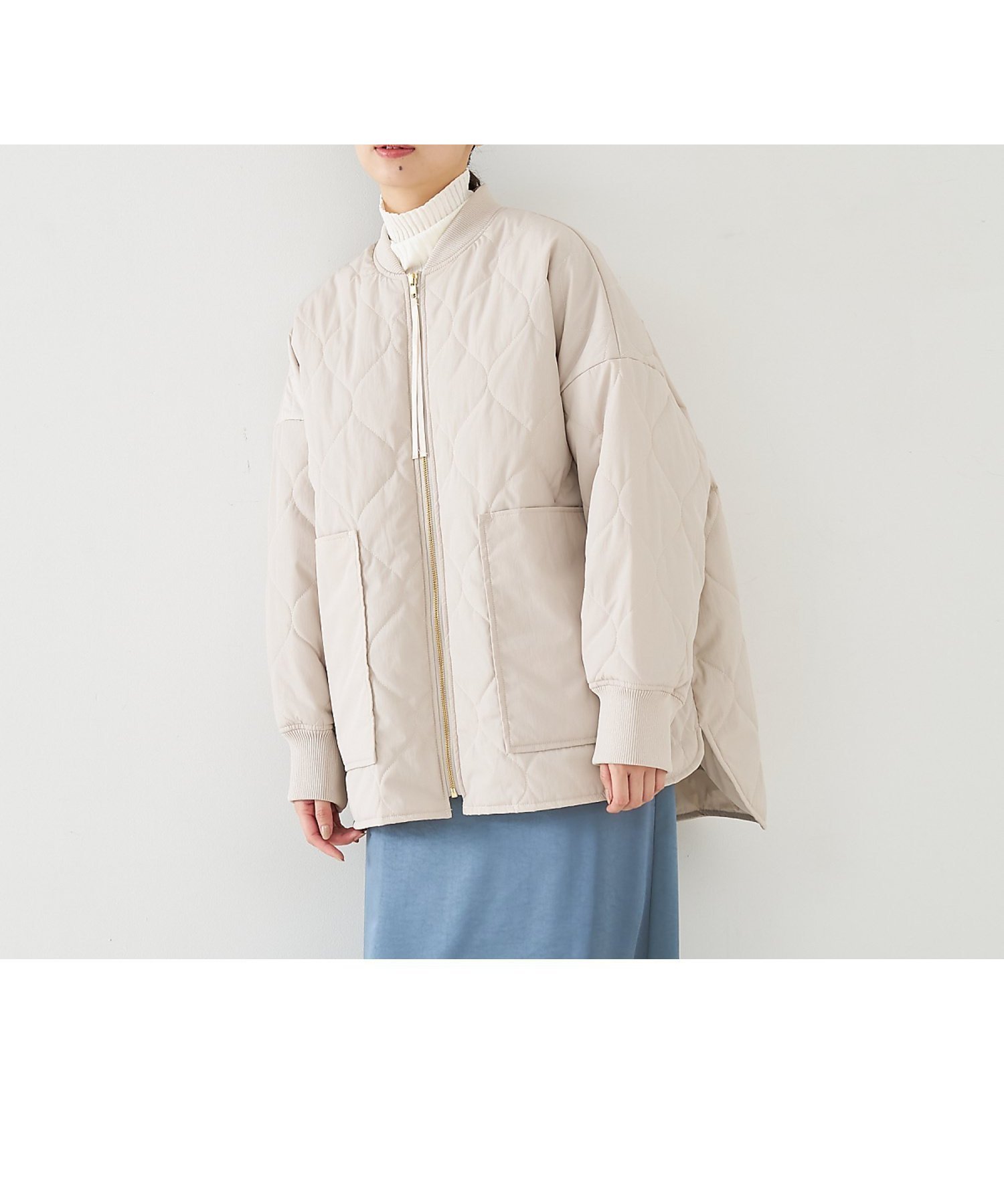 【コレックス/collex】の【WEB限定】シャドーリップストップキルトブルゾン インテリア・キッズ・メンズ・レディースファッション・服の通販 founy(ファニー) 　ファッション　Fashion　レディースファッション　WOMEN　アウター　Coat Outerwear　ブルゾン　Blouson/Jackets　アウトドア　Outdoor　キルト　Quilt　ビッグ　Big　ブルゾン　Blouson　ポケット　Pocket　ラウンド　Round　リップ　Lip　羽織　Haori　軽量　Lightweight　グレージュ|ID: prp329100004561346 ipo3291000000032251040